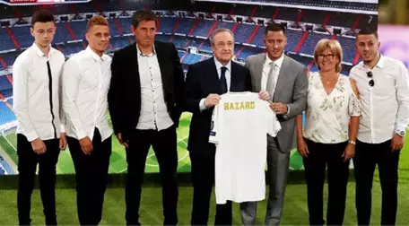 Real Madrid, kulüp tarihinin en pahalı transferi Eden Hazard'ı tanıttı