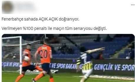 Bu pozisyon çok konuşulacak! Fenerbahçe'ye verilmeyen penaltı sosyal medyayı salladı