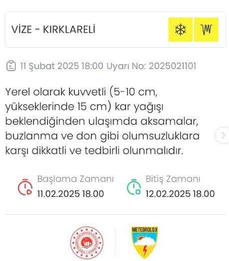 Kırklareli okullar tatil mi SON DAKİKA? 12 Şubat Çarşamba Kırklareli'de okul yok mu (Kırklareli Valiliği Açıklaması – KAR TATİLİ)?
