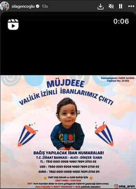 Minik SMA savaşçısı Aren için yardım kampanyası başlatıldı