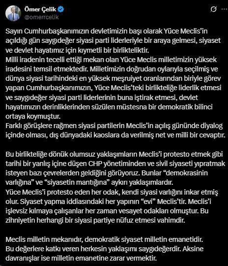 Meclis açılışında parti liderleri