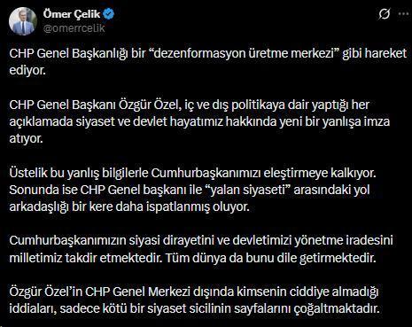 Özel'in İHA iddiası gündem yarattı, Cumhurbaşkanlığından yanıt gecikmedi