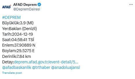 Az Önce Deprem Mi Oldu? 19 Aralık En Son Depremler Kaç Şiddetinde Oldu? Kandilli Rasathanesi Ve Afad