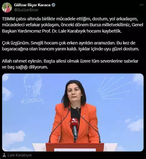 Eski CHP'li milletvekili Lale Karabıyık hayatını kaybetti
