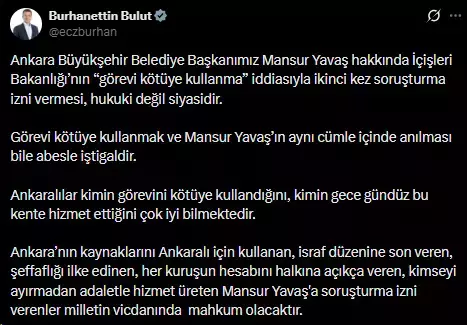 İçişleri Bakanlığı'ndan Mansur Yavaş'a 2. soruşturma izni! CHP'den jet tepki