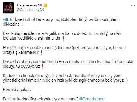 Böyle cevap ne görüldü ne duyuldu! Galatasaray'dan Fenerbahçe'ye bomba misilleme