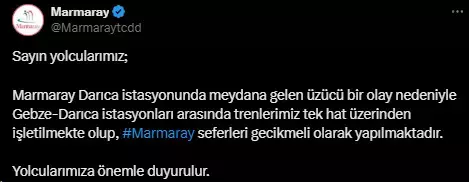 Marmaray'da 1 saat arayla 2 intihar vakası