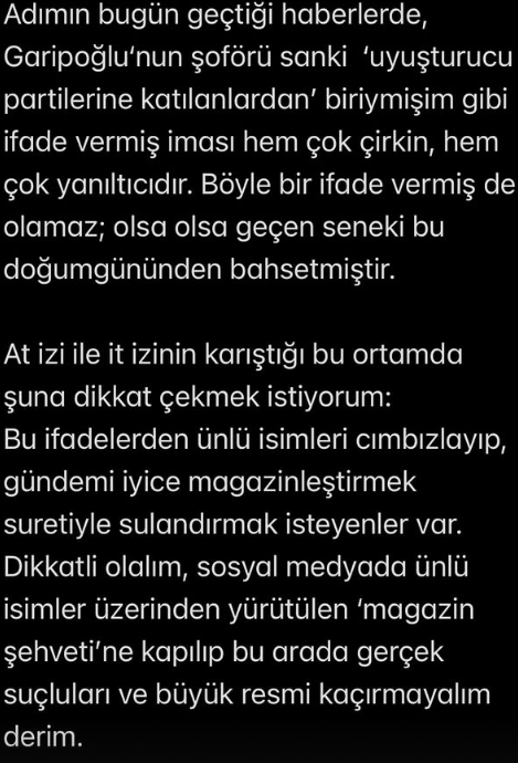 Defne Samyeli, uyuşturucu partisi iddialarına yanıt verdi