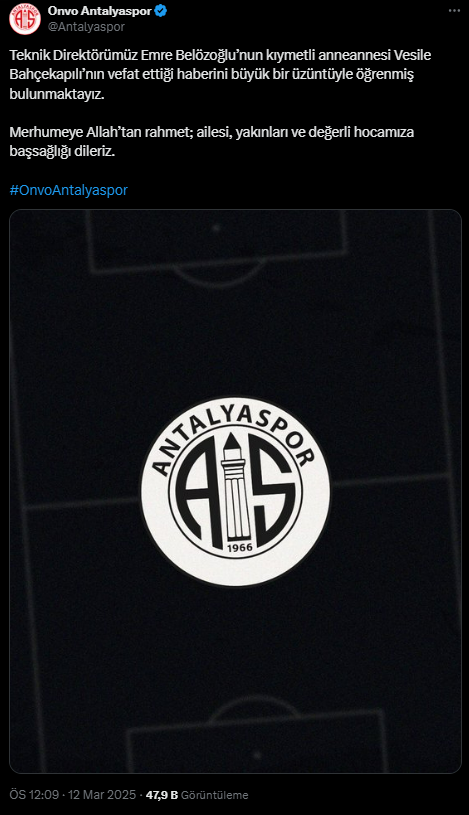 Emre Belözoğlu'nun acı günü