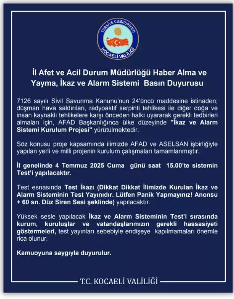 Kocaeli sirenler neden çalıyor, Kocaeli'de ne oluyor?