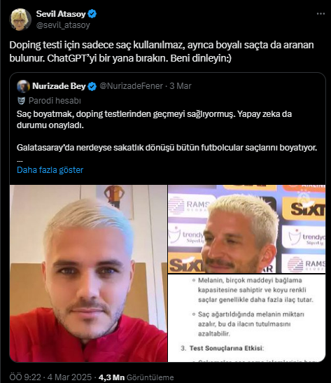 Saç boyatmak doping testini etkiler mi? Saç boyası doping test sonucunu değiştirir mi?