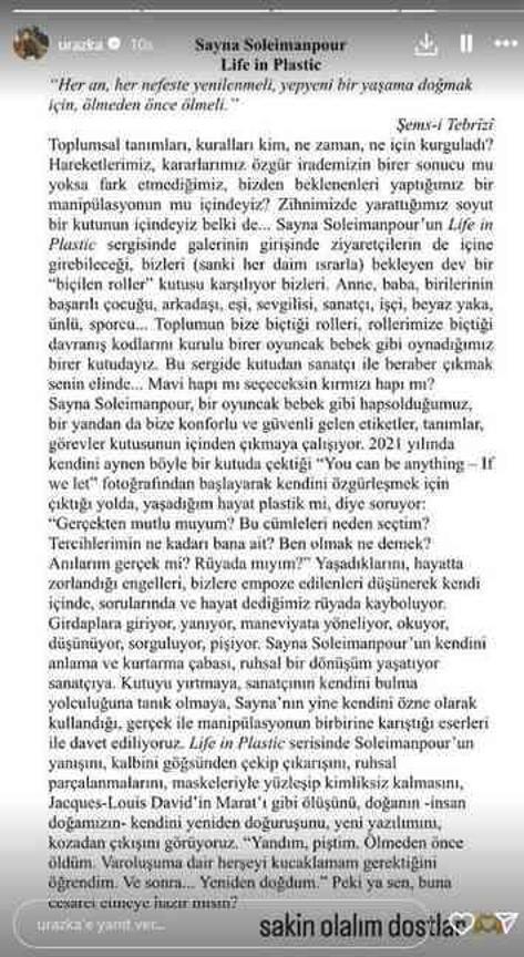 Sevgilisinin sergisi için kamera karşısına geçen Uraz Kaygılaroğlu, pozlarından dolayı linç ediliyor