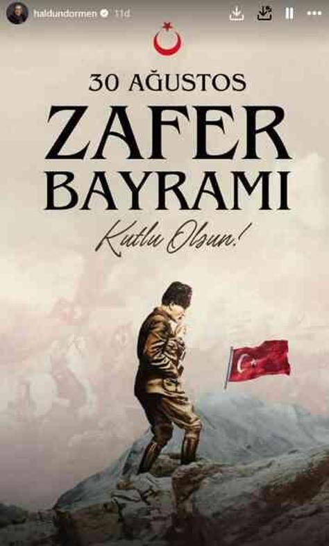 Ünlülerden 30 Ağustos Zafer Bayramı Kutlamaları