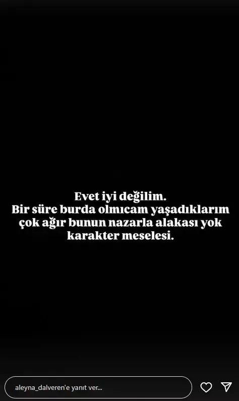 Mutluluğu kısa sürdü! Aleyna Dalveren'den sitem dolu paylaşım