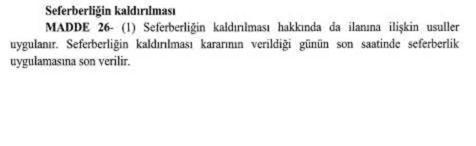 Cumhurbaşkanı Erdoğan, 'Seferberlik ve Savaş Hâli Yönetmeliği'ni yayımladı