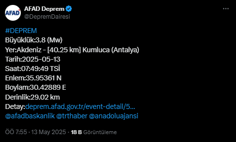 İSTANBUL'DA DEPREM! İstanbul'da deprem mi oldu? 13 Mayıs Salı deprem ne zaman, nerede oldu?