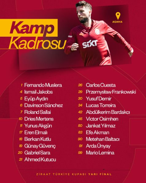 Barış Alper Yılmaz'ın Barış Alper Yılmaz neden yok, sakat mı, cezalı mı (Konyaspor GalataKonyaspor Galatasaray Maçında Neden Yok Olduğu Merak Ediliyor