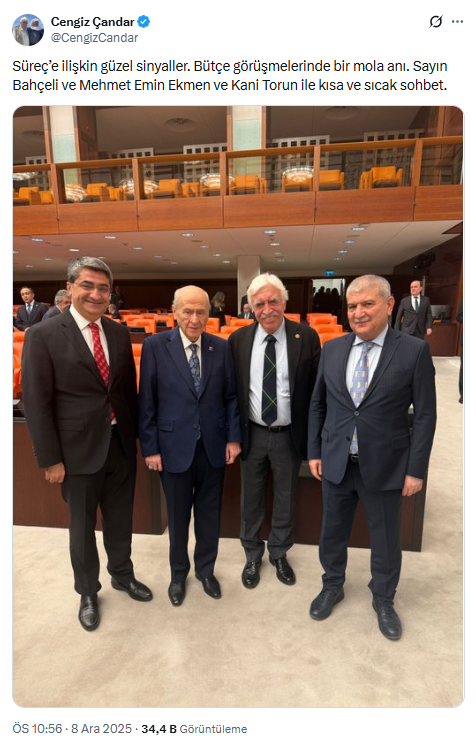 Meclis'te dikkat çeken kare! Fotoğrafa düştüğü not dikkat çekti