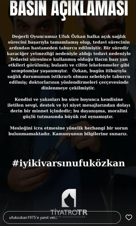 Ufuk Özkan Sağlık Durumu: Karaciğer Yetmezliği Nedeniyle Tedavi ve Taburcu Haberleri