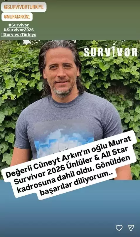 Survivor 2026 için büyük sürpriz! Acun Ilıcalı açıkladı: Cüneyt Arkın'ın oğlu kadroda