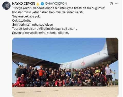 Hayko Cepkin yasa boğuldu! Şehit askerlerle daha önce aynı uçakta uçmuş