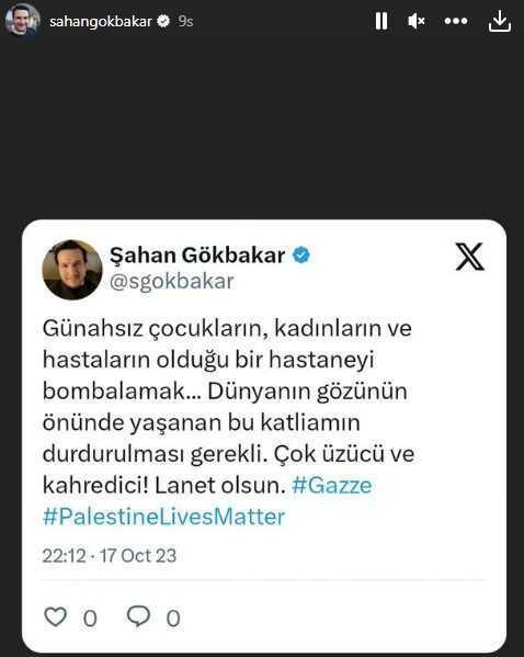 Sanat dünyası İsrail'in hastane saldırısına tepki gösterdi