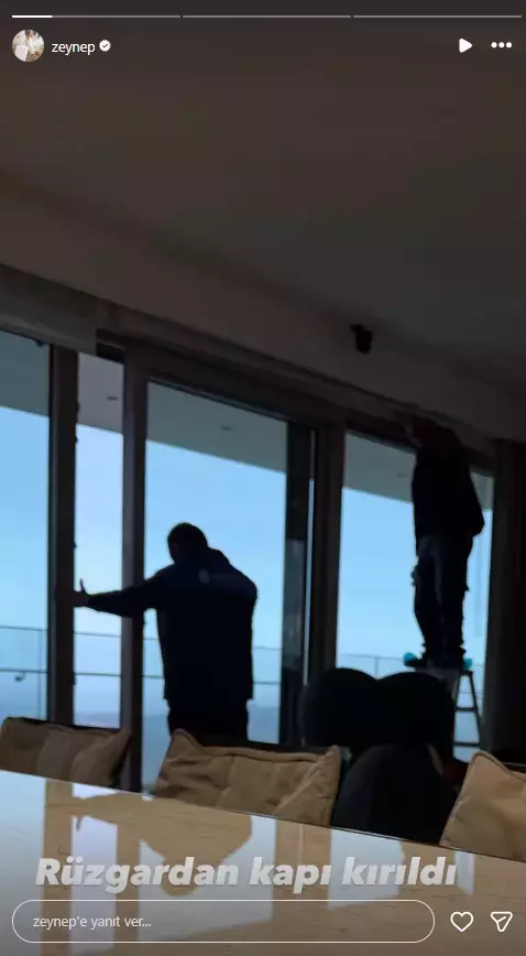 Acun Ilıcalı'nın eski eşi Zeynep Yılmaz korku dolu anlar yaşadı! Fırtınanın orasında böyle kaldı