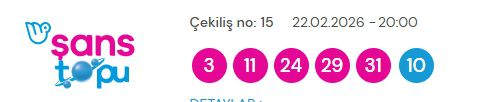 Şans Topu sonuçları açıklandı! ? 22 Şubat 2026 Pazar Şans Topu sonuçlarına ne zaman, nereden bakılır?