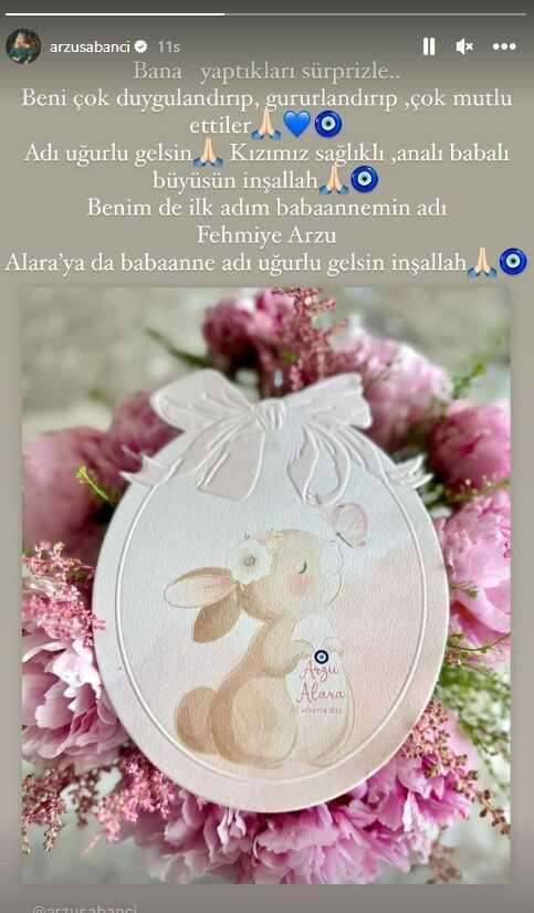 Torununa kendi adı verilen taze babaanne Arzu Sabancı, sessizliğini bozdu: Beni gururlandırdılar