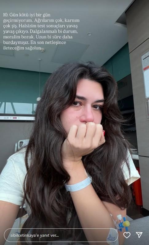 Sibil Çetinkaya'dan hastane odasından yeni paylaşım: Uzun bir süre daha buradaymışız