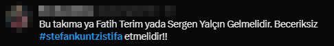 Maçın bitiş düdüğüyle binlerce paylaşım geldi! Büyükekşi'ye herkes aynı çağrıyı yapıyor