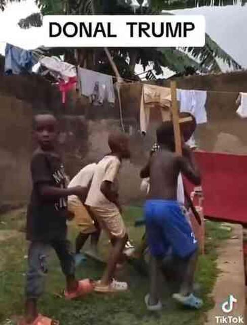 Ugandalı çocuk grubunun, Trump suikast girişimini canlandıran videosu viral oldu