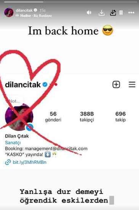 Babası İbrahim Tatlıses'le kavga eden Dilan Çıtak, soyadını sildi