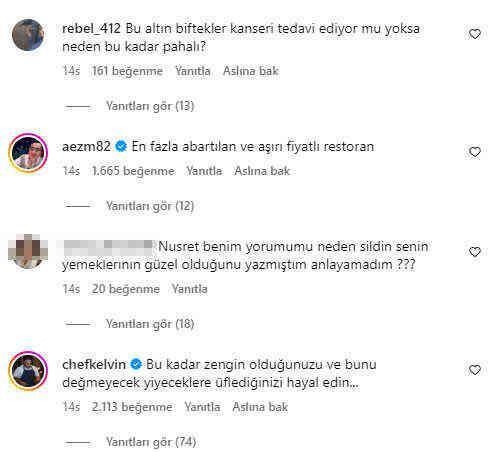 Nusret Dubai restoranında kesilen fişi yayınladı! Hesabı görenlerin ağızları açık kaldı