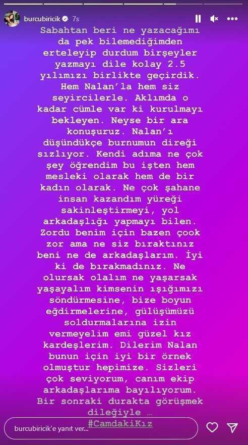 Camdaki Kız dizisi final yaptı, başrol oyuncularının paylaşımları duygulandırdı