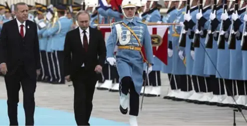 Putin Ankara'ya Geldi, Erdoğan Külliye'de Törenle Karşıladı