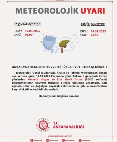 Ankara okullar tatil mi SON DAKİKA? 18 Mart Salı Ankara okul yok mu (Ankara Valiliği Açıklaması)!