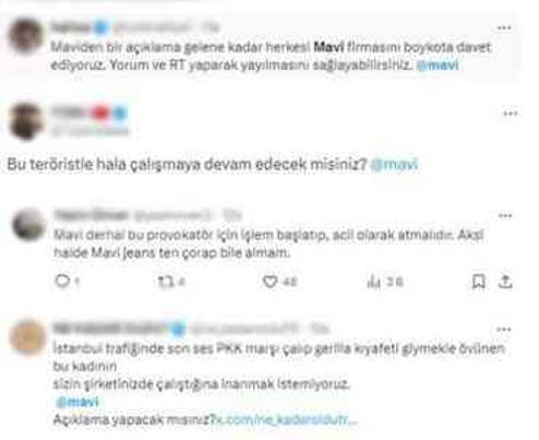 PKK propagandası yapan kadın infial yarattı! İşten çıkarılması için ünlü markaya çağrı