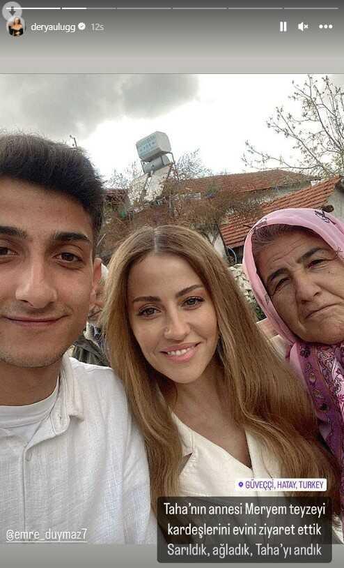 Şarkıcı Derya Uluğ, depremde hayatını kaybeden Taha Duymaz için iftar yemeği verdi