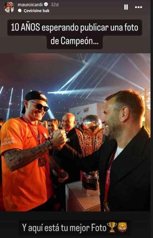 Düştüğü not çok konuşulur! Icardi'den Fenerbahçe'ye olay gönderme