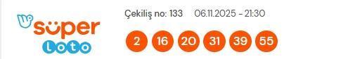 Süper Loto sonuçları açıklandı! 6 Kasım Perşembe Süper Loto kazanan numaralar neler? Süper Loto sonuçlarına ne zaman, nereden bakılır?