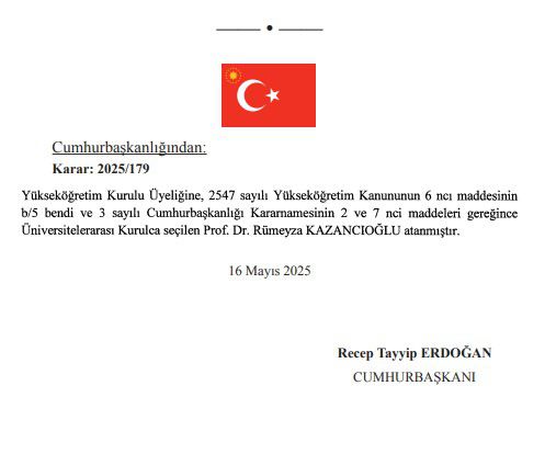 Cumhurbaşkanı Erdoğan, 7 üniversiteye rektör atadı