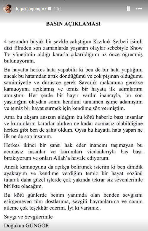 Kızılcık Şerbeti'nde deprem: Doğukan Güngör kadrodan çıkarıldı!