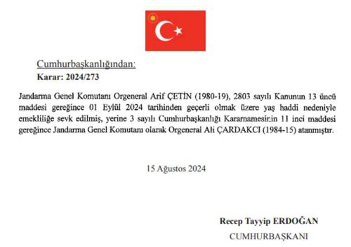 16 AĞUSTOS RESMİ GAZETE KARARLARI Yeni Emniyet Müdürleri, Üniversite rektör değişikliği, EGM ve Jandarma atamaları!