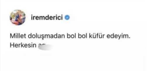 Threads uygulamasına üye olan İrem Derici, ilk paylaşımında Elon Musk'a küfretti