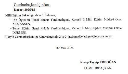 Dışişleri Bakan Yardımcılığına kritik atama