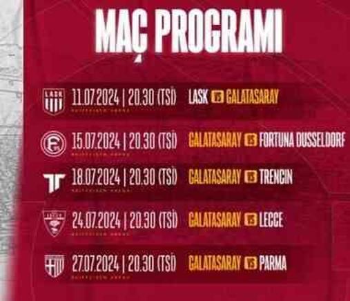 Galatasaray Fortuna Düsseldorf maçı ne zaman?