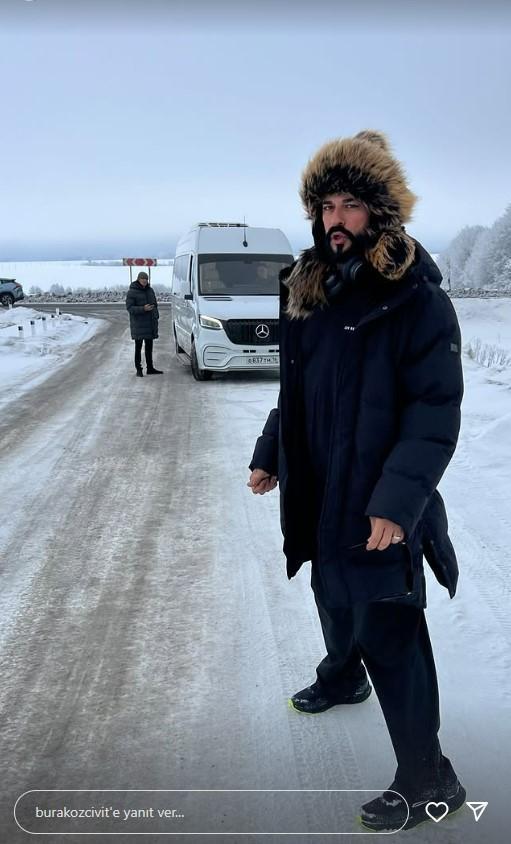 Burak Özçivit'in Rusya tarzı sosyal medyayı salladı