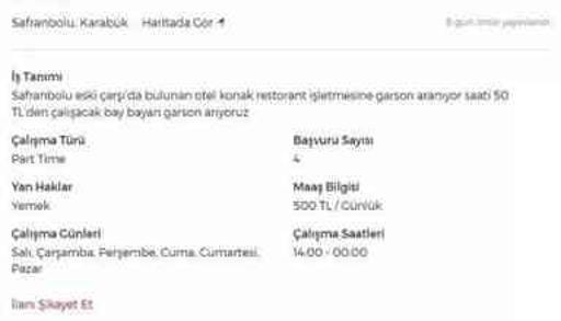 Sosyal medyayı karıştıran iş ilanı: Günde 10 saat, aylık 13 bin lira