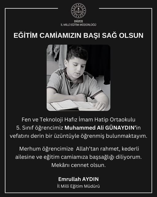 Evde baygın bulunan 5. sınıf öğrencisi hayatını kaybetti